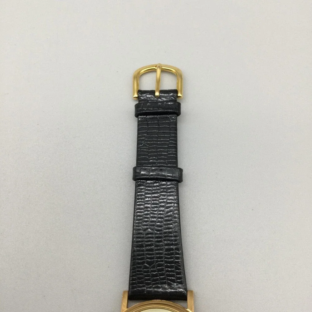 Vintage Cenex Land O' Lakes Mens Watch 33mm Gold Tone Leather 1994 New Battery